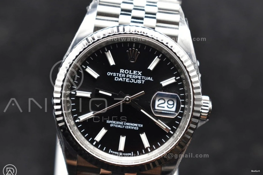 904L 126234 VR3235 Best Black on Dial 36 Clean Stick Jubilee Bracelet DateJust Edition 1:1 Steel 0411